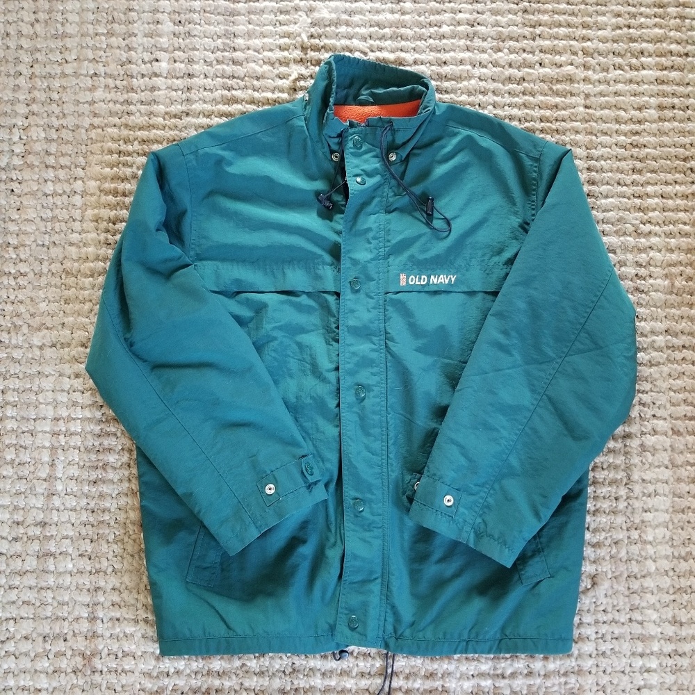 Mens Vintage Old Navy Jacket Green Size L